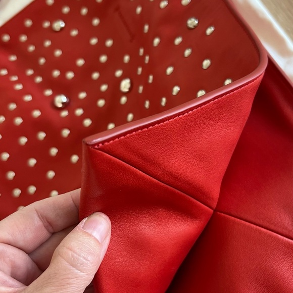 Phoebe Philo for Celine Lambskin Red Tote - Picture 10 of 12